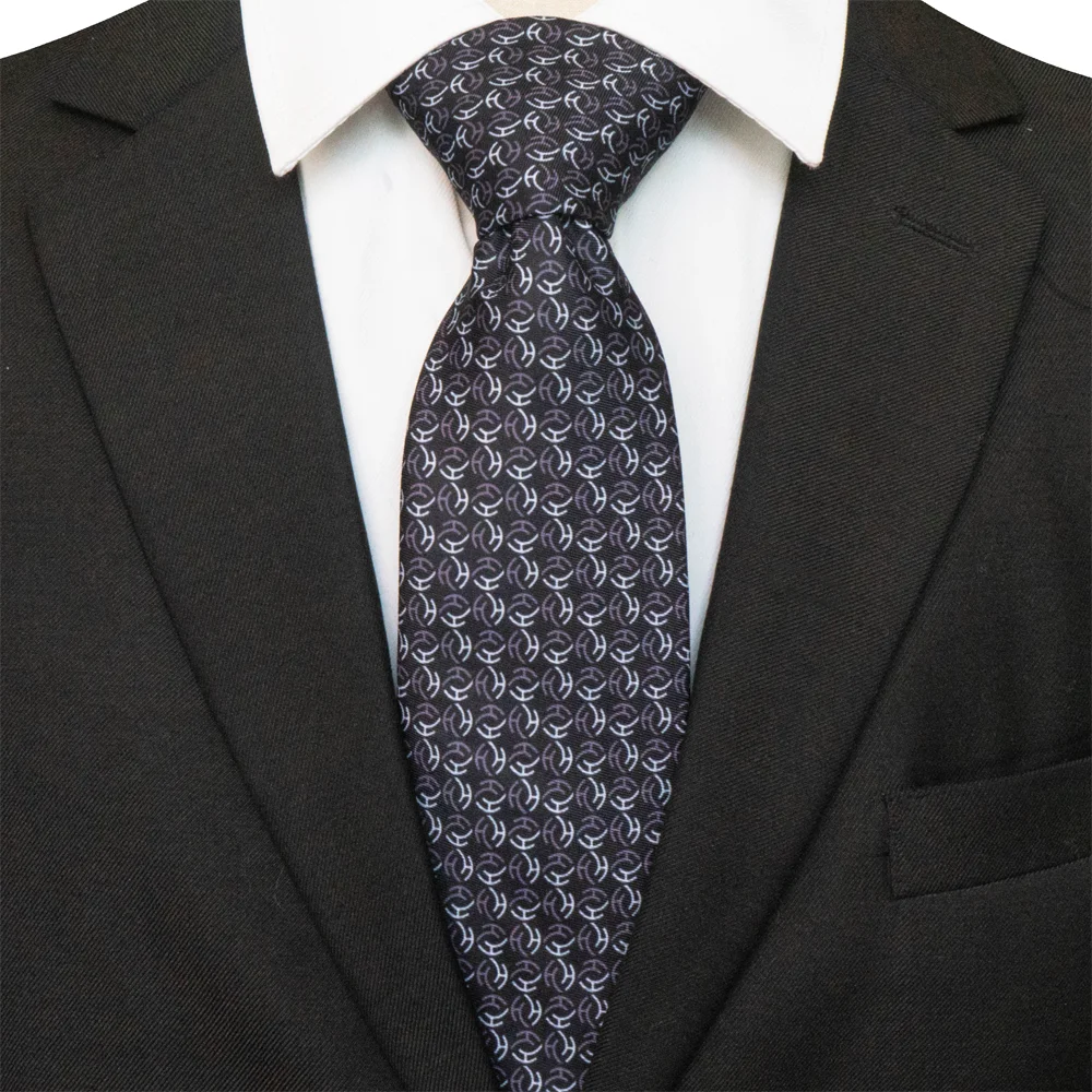 EASTEPIC Klassische Herrenkrawatten, modische bedruckte Krawatten mit geometrischen Designs, blaue Krawatten für Männer, Hochzeitsaccessoire, Geburtstagsgeschenk – Detail 13