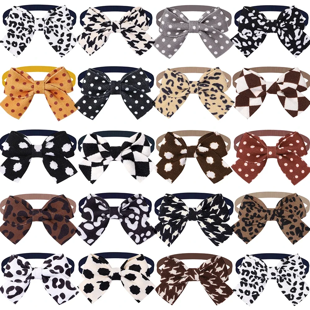 New Style Pet Dog Decorate Bow Ties Small Dog Grooming Collars Puppy Neckties Dot Style Adjustable Festival Dog Accessories