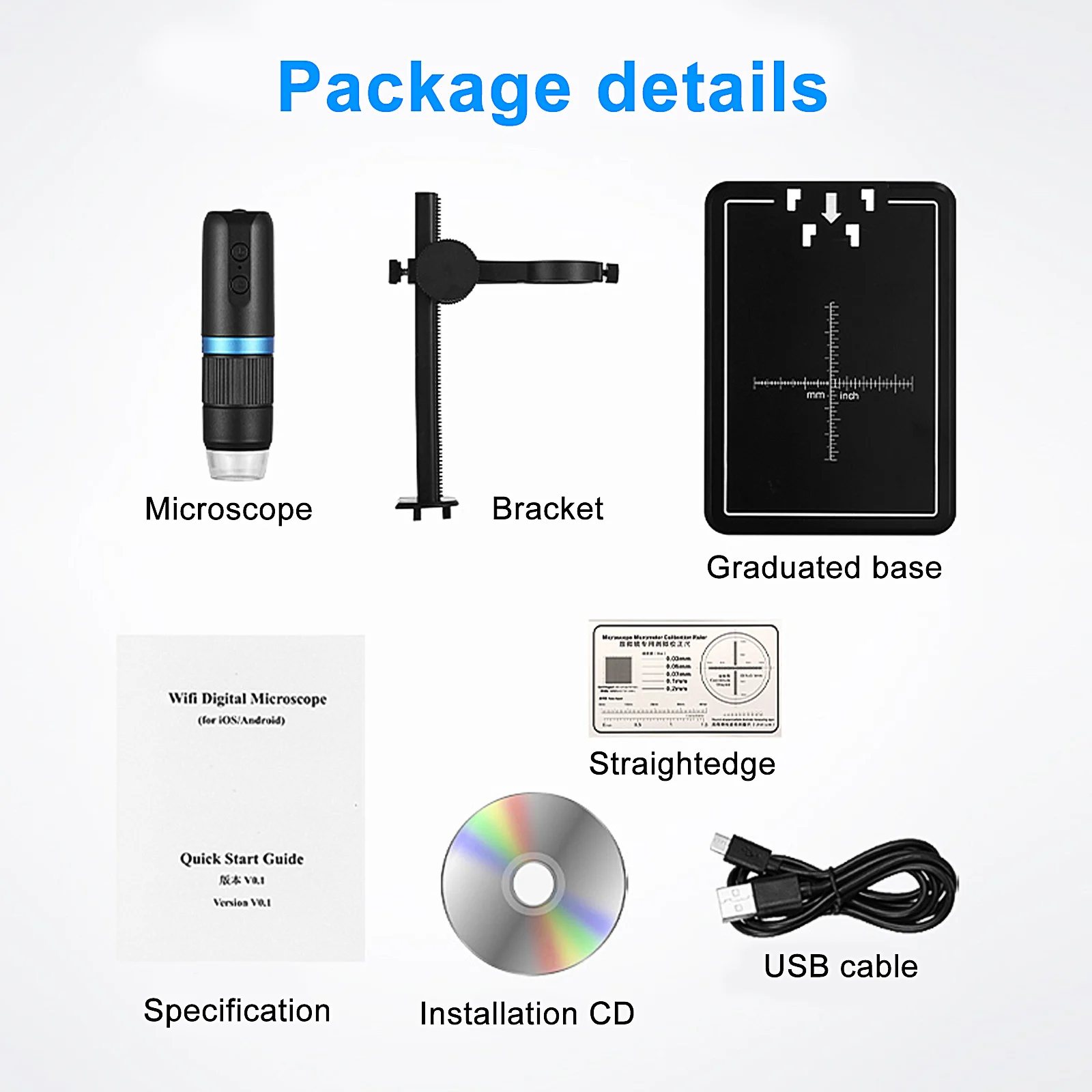 RIEVBCAU Digital Microscope Newest 1600X Professional USB With 8 LED Endoscope Camera Magnifier For Phone PC Coin Soldering Tool