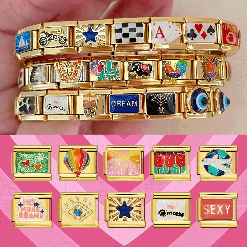 Персонализированный-итальянский-браслет-подвеска-золотого-цвета-итальянский-шарм-сглаз-принцессы-сексуальный-браслет-из-нержавеющей-стали-9-мм-ювелирные-изделия-из-бисера-«сделай-сам»