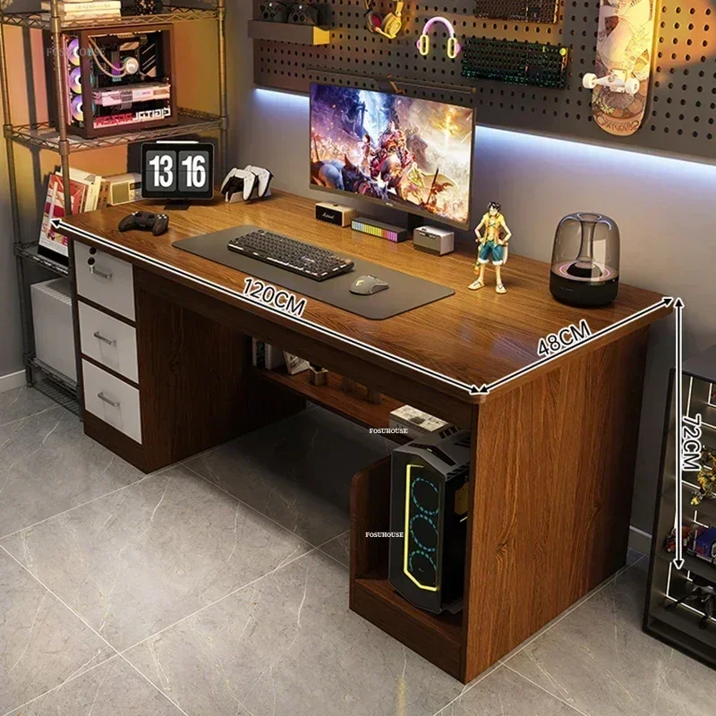 Nordic Minimalist Desktop Computer Desks Bedroom Study Desk Home E-sports Gaming Desks Office Student Writing Desk with Drawer P