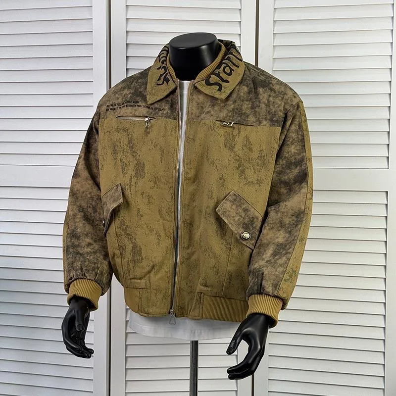 

Новая модная куртка в американском ретро-стиле для активного отдыха и работы, мужская повседневная свободная куртка больших размеров, высококачественная верхняя одежда для весны/осени