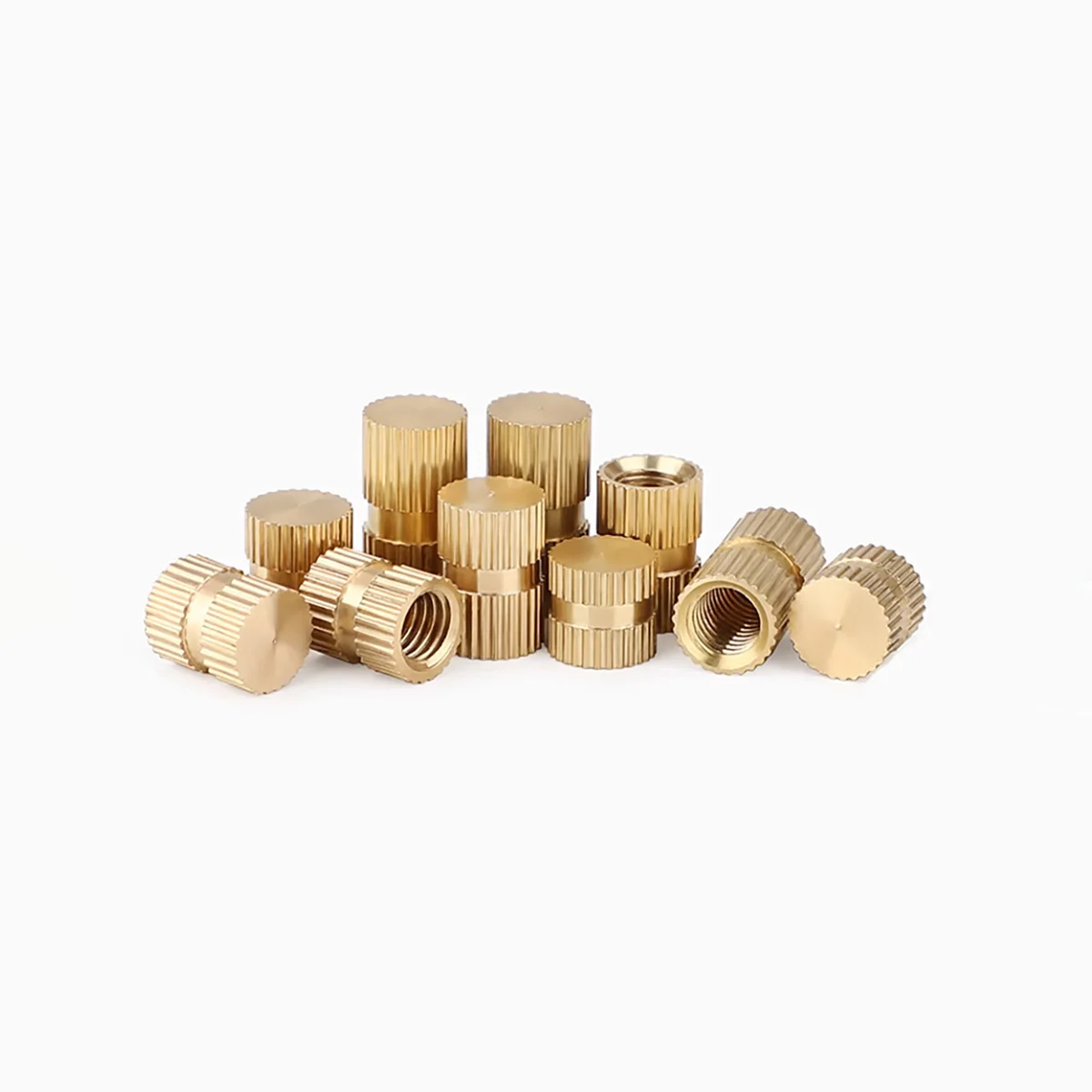 Solid Brass Copper Injection Molding  Thread Insert Nut Embedded Nutsert Single Pass Blind Hole M3M4M5M6M8