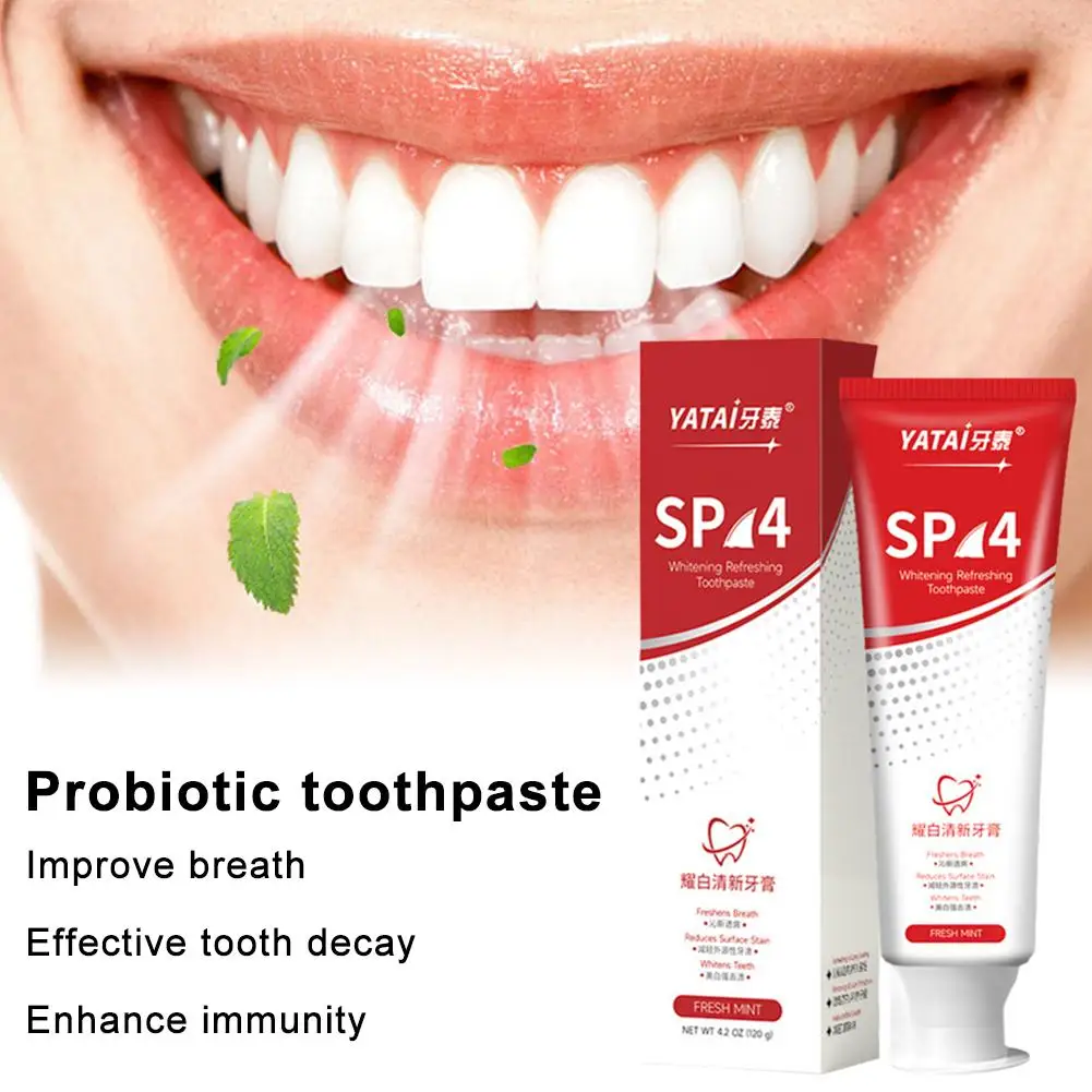 

120g Probiotic Toothpaste SP-4 Whitening Tooth Remove Fresh Stains Clean Hygiene Oral Breath Plaque Whitener Teeth Dental