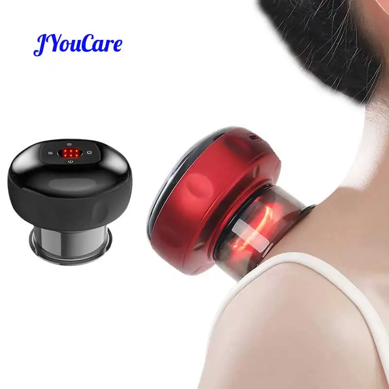 JYouCare Electric Vacuum Cupping skin Scraping Massager jars Professional Suction Cups blood cupping guasha therapy health care