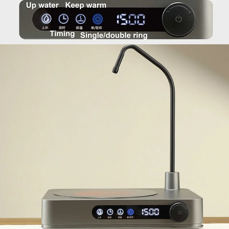 1500W Electric Ceramic Stove Timing Tea Maker Automatic Water Supply Induction Cook Water Pumping Kung Fu Tea Stove Water Boiler