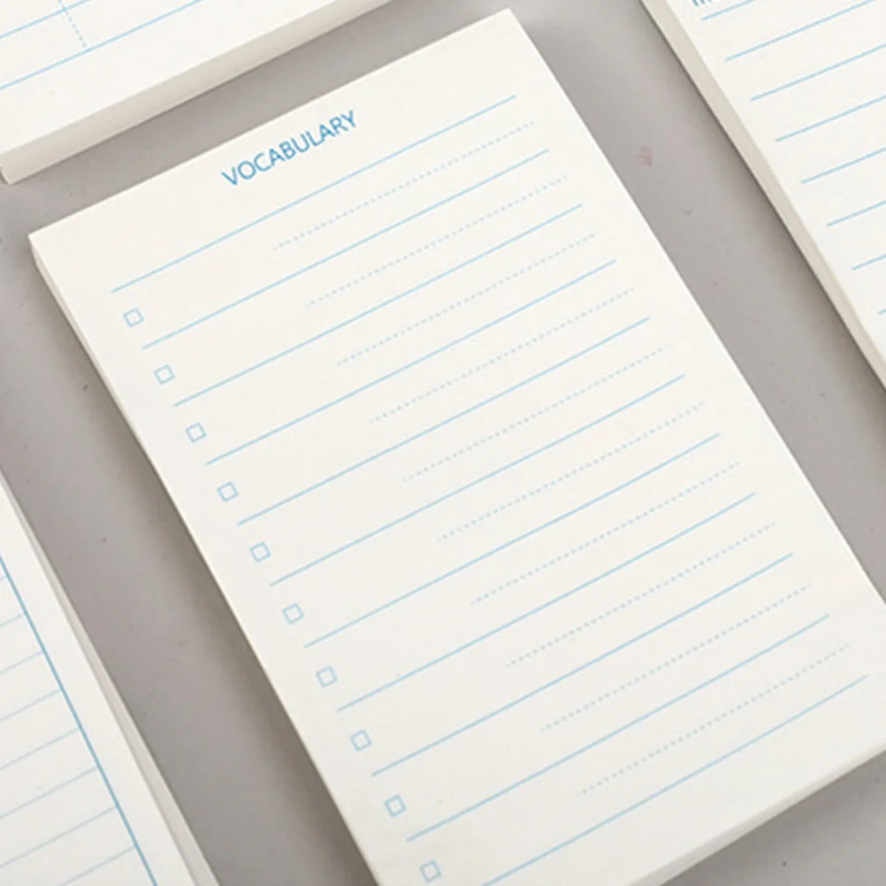 

12 Books Words Notepads Memo Pads Portable Small Notebooks Vocabulary Notebook Index Cards Smooth Writing Plan Pads