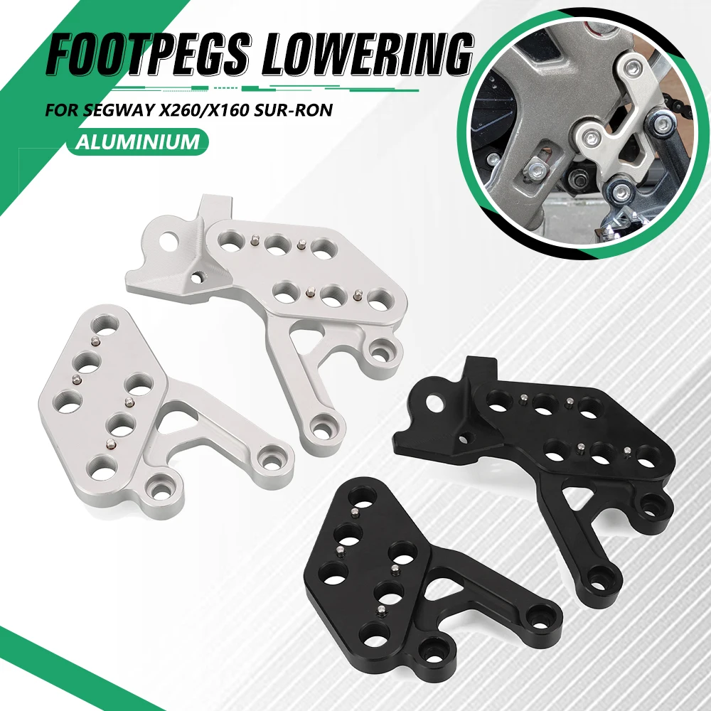 

Motorcycle Segway x260/ X160 Foot Peg Extenders Footpeg Lowering Move backward Kit Bracket For Surron Sur-Ron Sur Ron X S L1E