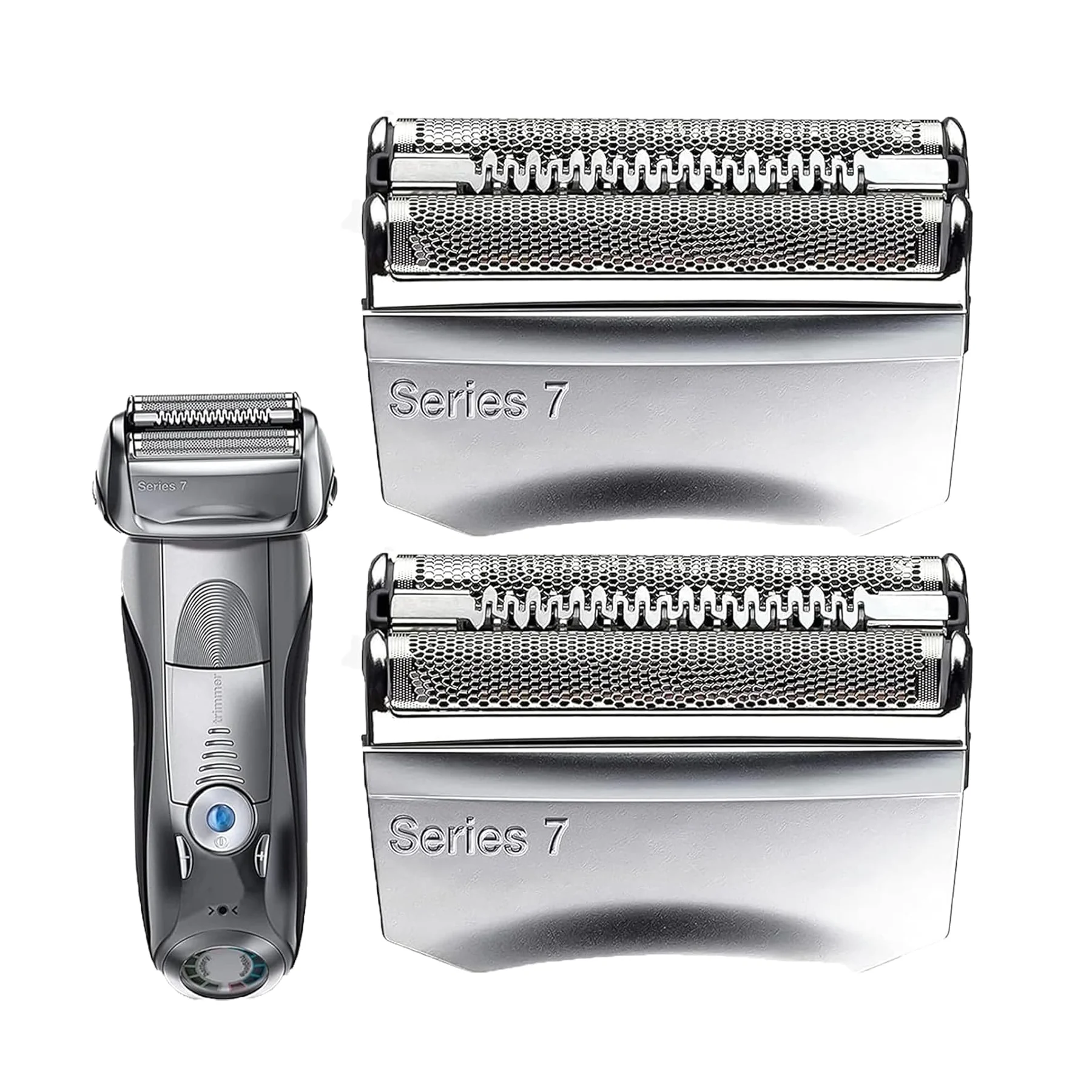 Replacement Parts for Compatible Braun Series 7 Electric Shavers (70S, 70B Series) Replacement Shaving Heads, Cutting Foils, an