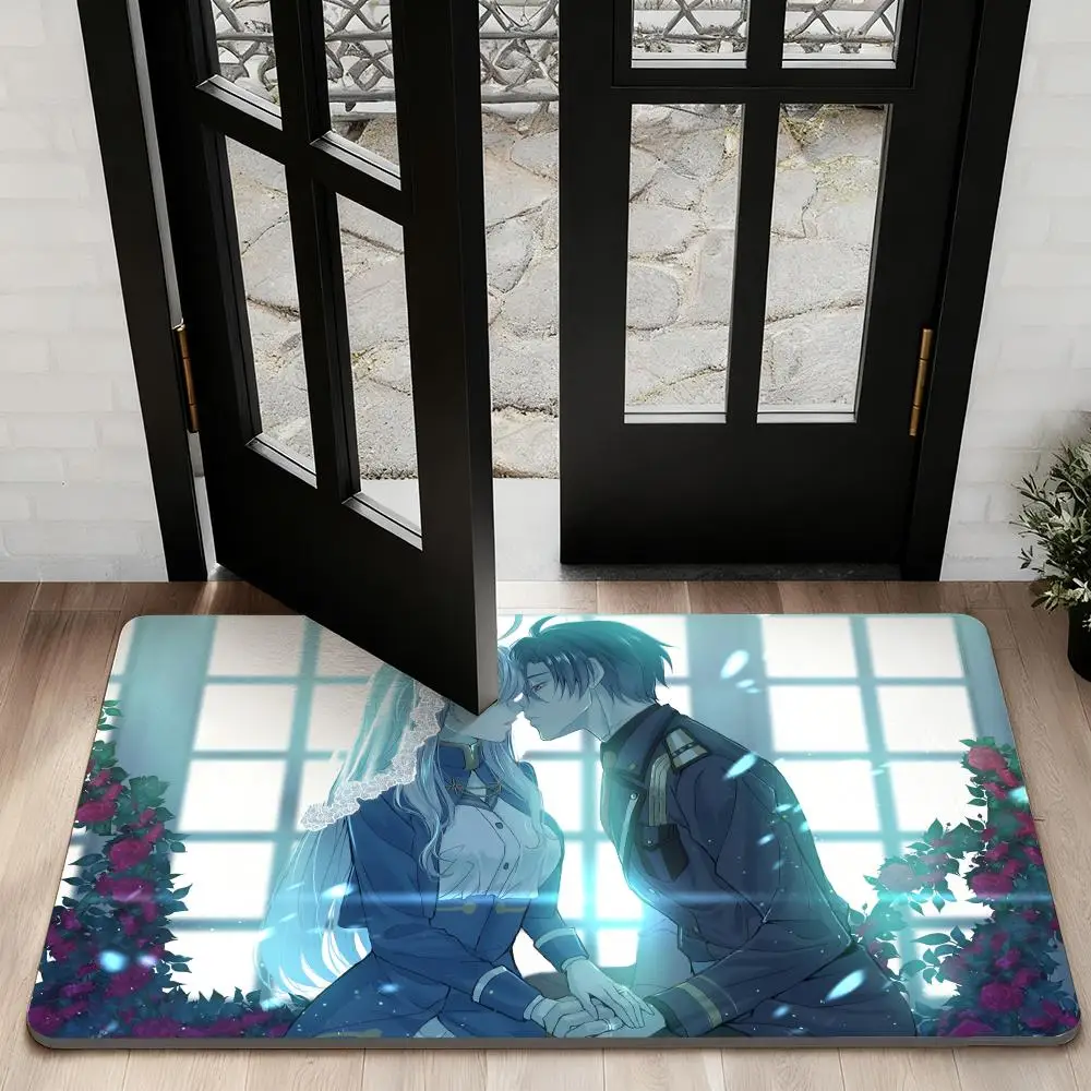 

Vladilena cute M-Milize 86 Floor Mat Diatom Bath Mat Absorbent Quick Dry Non-Slip TPR Backing Soft Plush Draining Rugs