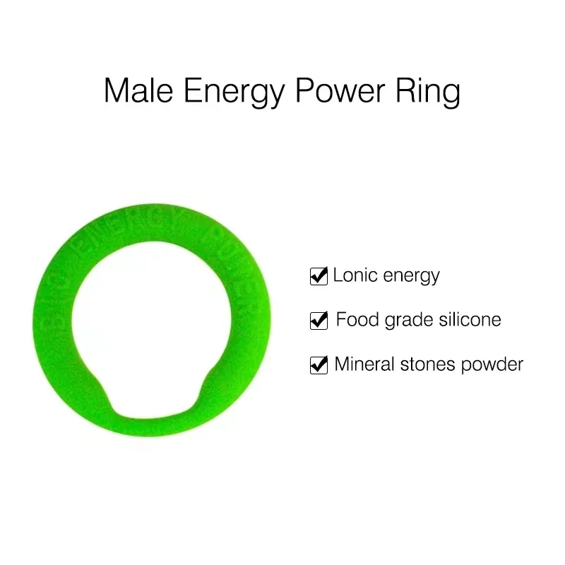 

Custom.10pcs/lot Energy Negative Ions Silicone Ring Men With Aluminum Foil Bag