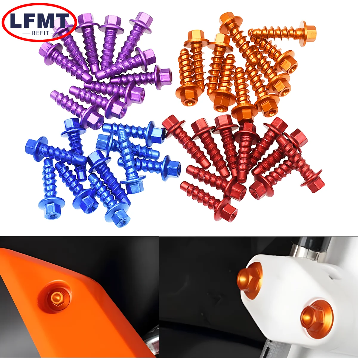 Motorcycle Dirt Bike Self Tapping Screw Bolt Kit For KTM SXF XCF EXC EXCF XCW TPI Husqvarna TE FE TC FC TX 125CC-530cc 2004-2023