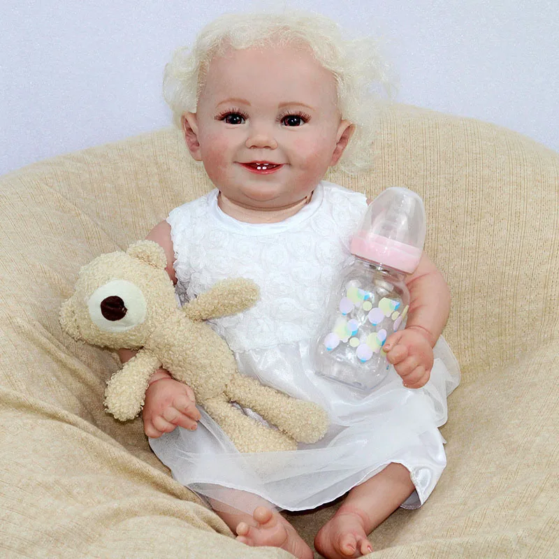 

LvB 50CM 3D Painted Skin Reborn Toddler Dolls High Quality Soft Real Touch Toys Popular Reborn Playmate Dolls