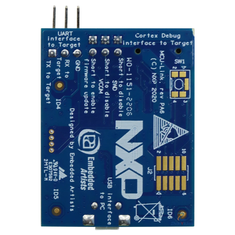 For MCU-LINK CMSIS DAP Debug Probe SWD JTAG Programmer With VCOM Virtual UART For ARM Cortex M MCU