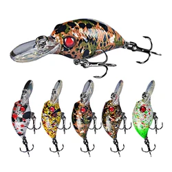 1PCS 4.5cm 3g Crankbait Fishing Lure Quality Minnow Lure 3D Eyes Plastic Hard Bait Pesca Artificial Jig Wobblers Fishing Bait