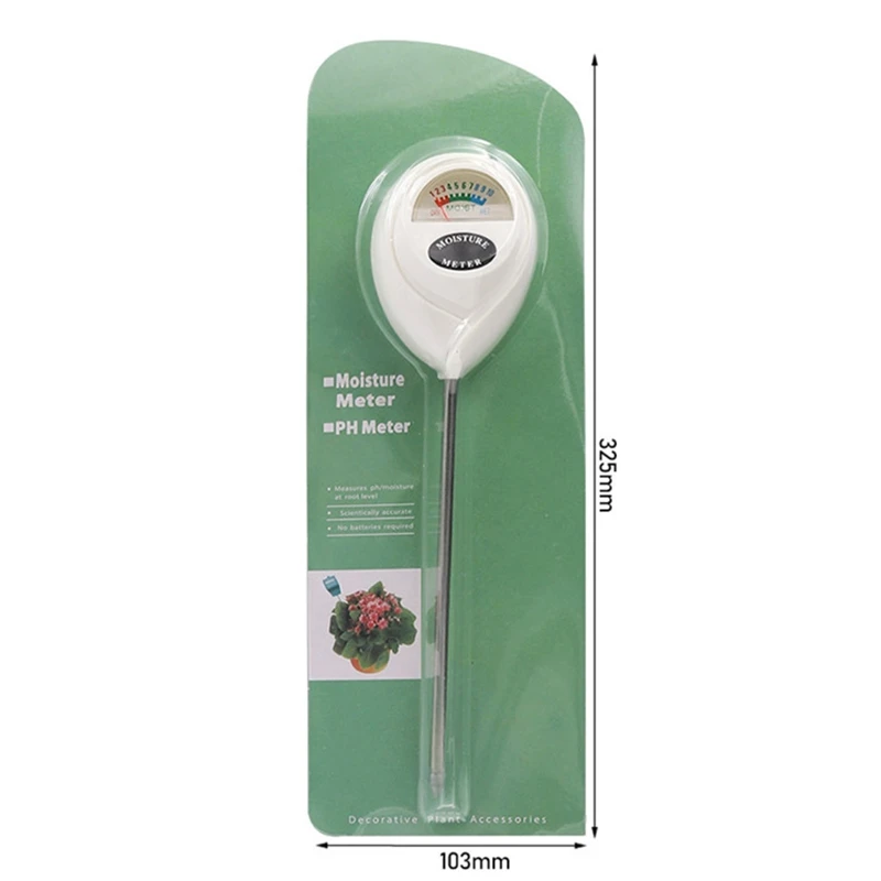 Soil Moisture Meter Plant Water Monitor Soil Hygrometer for Gardening Farming Indoor & Outdoor Plants No Battery