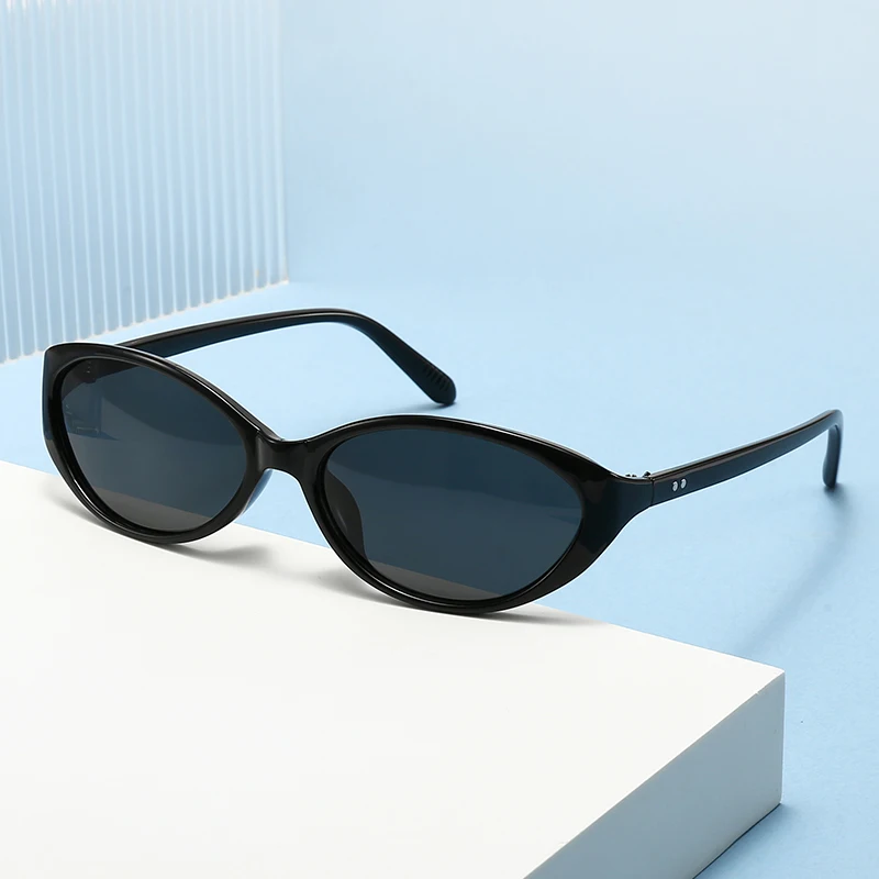 Cycling 2pcs Popular Fashion Cat Eye Women Sunglasses Shades Retro Candy Color Ins Style Sun Glasses Brand Designer Eyewear