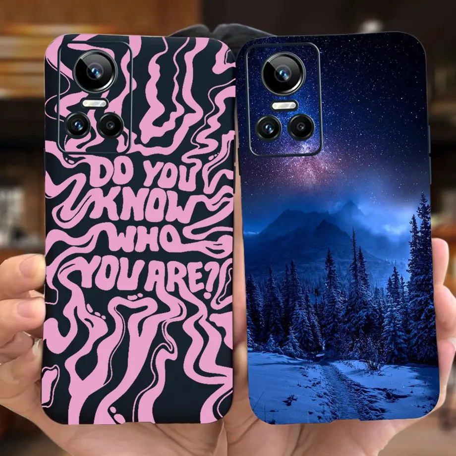 For Realme GT Neo 3 150W RMX3563 Case Literary Style Coque Cover For Realme GTNeo 3 Neo3 80W Soft Silicone Phone Case Capa