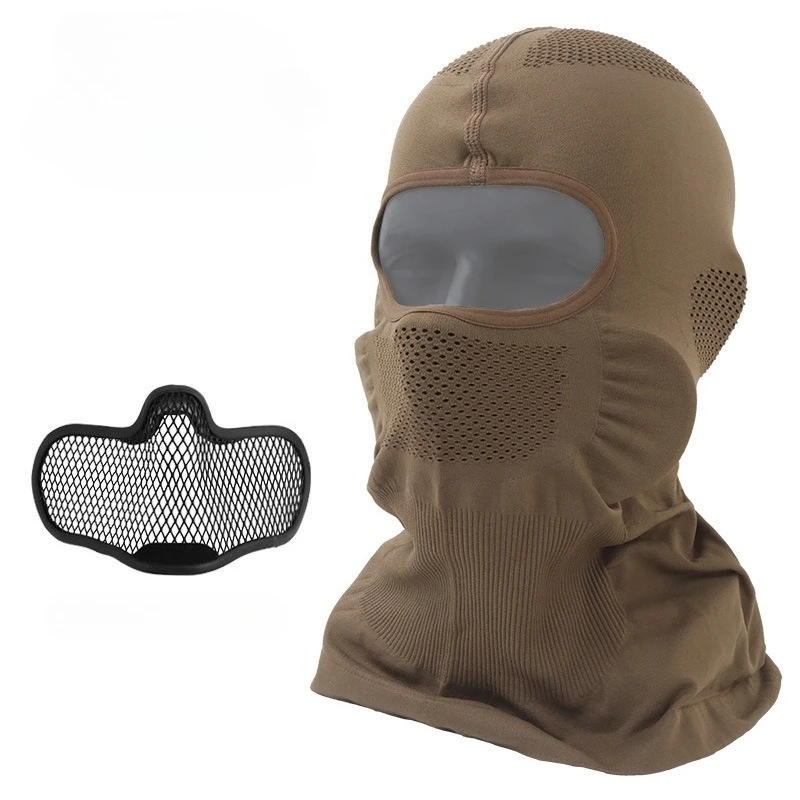 Tactical Venom Balaclava V1 Breathable Full Face Mask with Steel Mesh Protection Airsoft Paintball Combat Shooting Hunting Gear