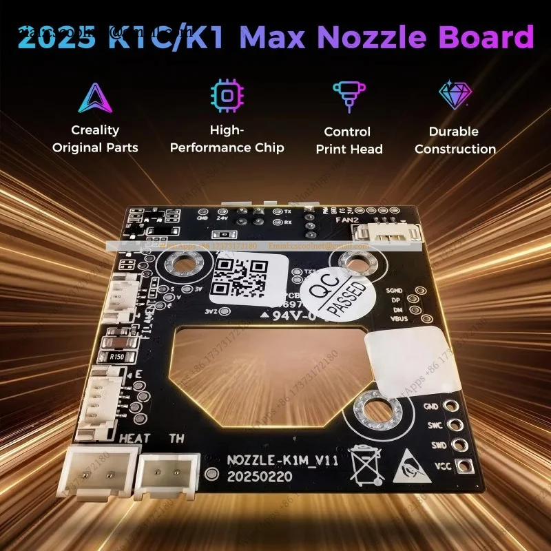 JS01 k3 Hotend Adapter Plate New Version, Printhead Board Nozzle Plate, Replacement Parts for K1C / K1 Max 2025+ Models Only