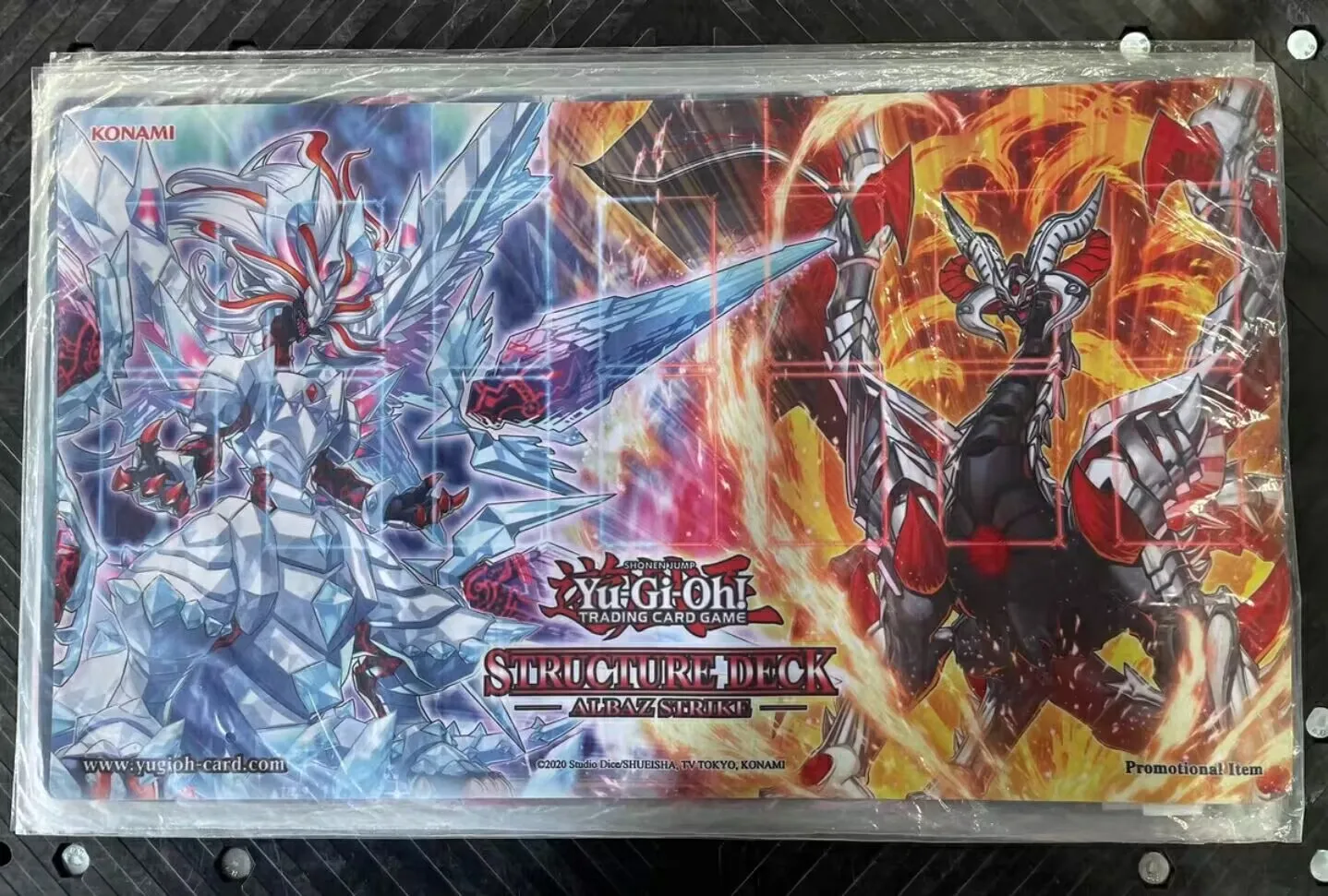 Yugioh KONAMI TCG Mirrorjade the Iceblade Dragon Lubellion the Searing Dragon Collection Official Playmat Mat Table Play Pad