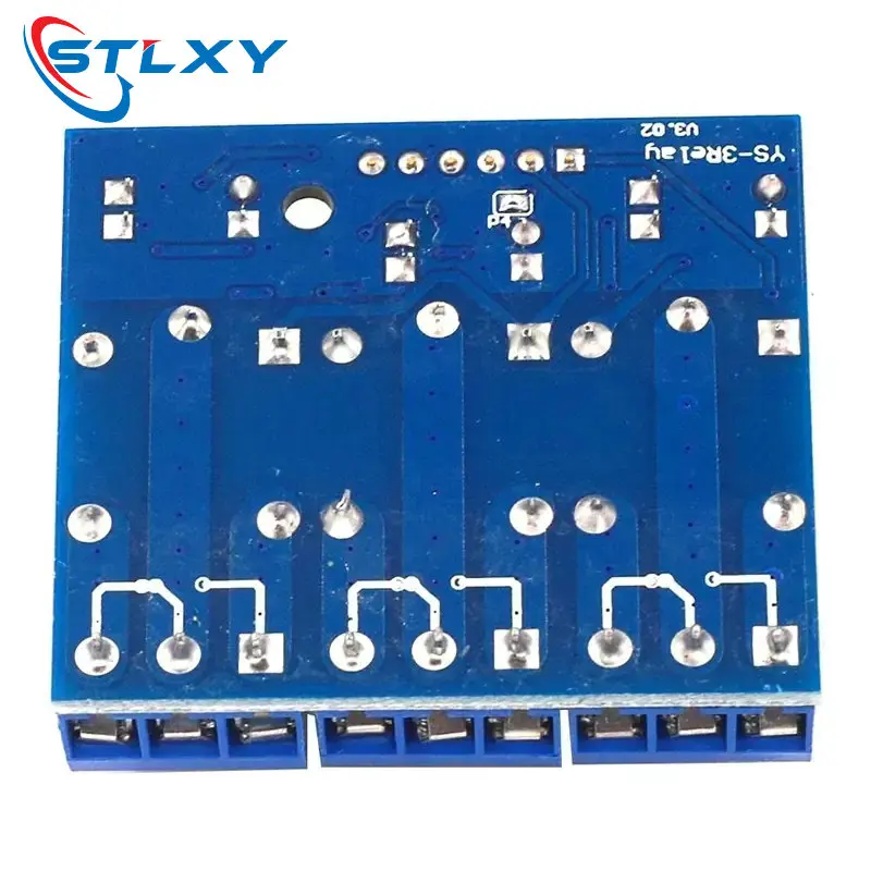 3.3V 5V 3 Channel Relay Module 5mA With Optocoupler Isolation Compatible Signal