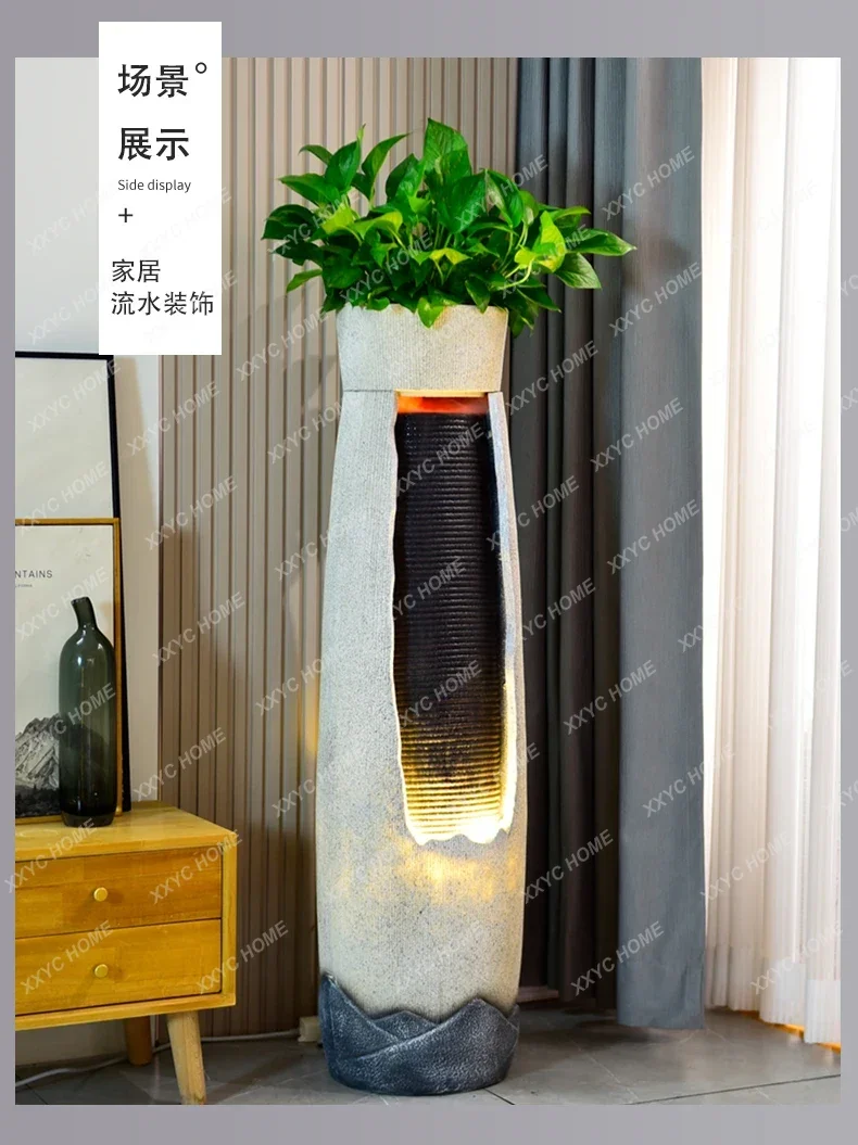 modern fountain home jewelry floor circulation water rockery ornament office goods