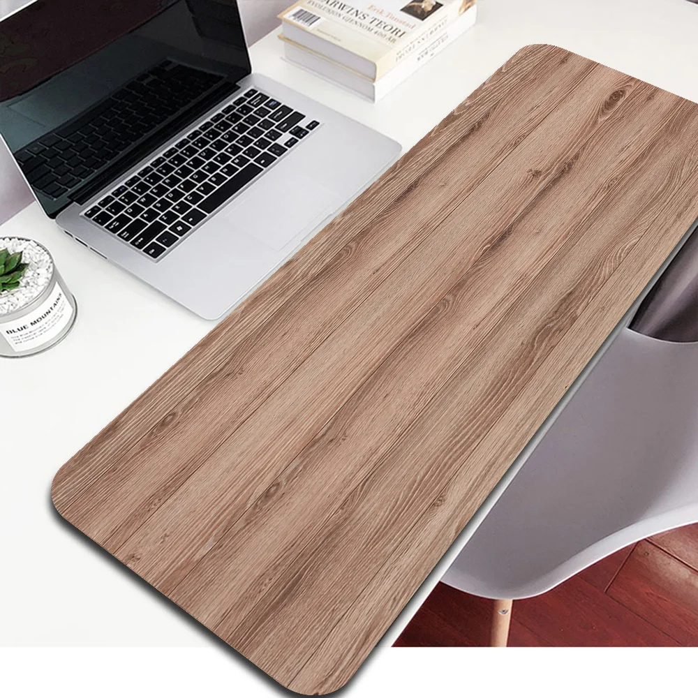 Mouse Pad Large Natural Texture Wood Computer Table Rug Office Gamer Keyboard Table Ergonomic Gamer Rug 900x400 Gaming Laptops