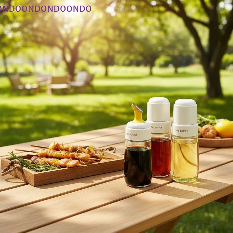 2026 New Household Kitchen Soybean Vinegar Spice Bottle Glass Leakproof Aroma Spice Wine Dedicated Non-Hanging