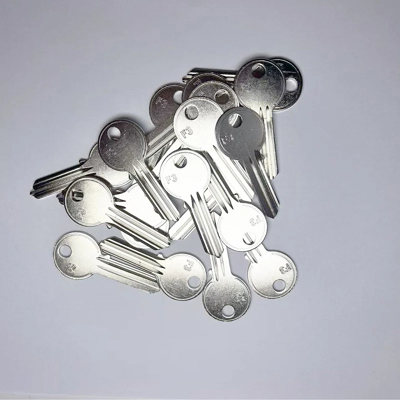 10pcs  F3 S-Slot Ball Lock Key Blanks  Uncut Home Door Lock Replacement Keys