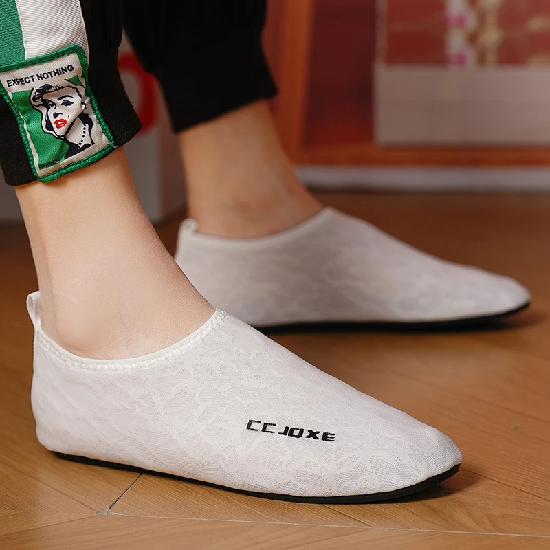 

Мужские лоферы из дышащей сетки на тонкой подошве, легкие мокасины для вождения, повседневные туфли-слипоны, удобная обувь для ходьбы