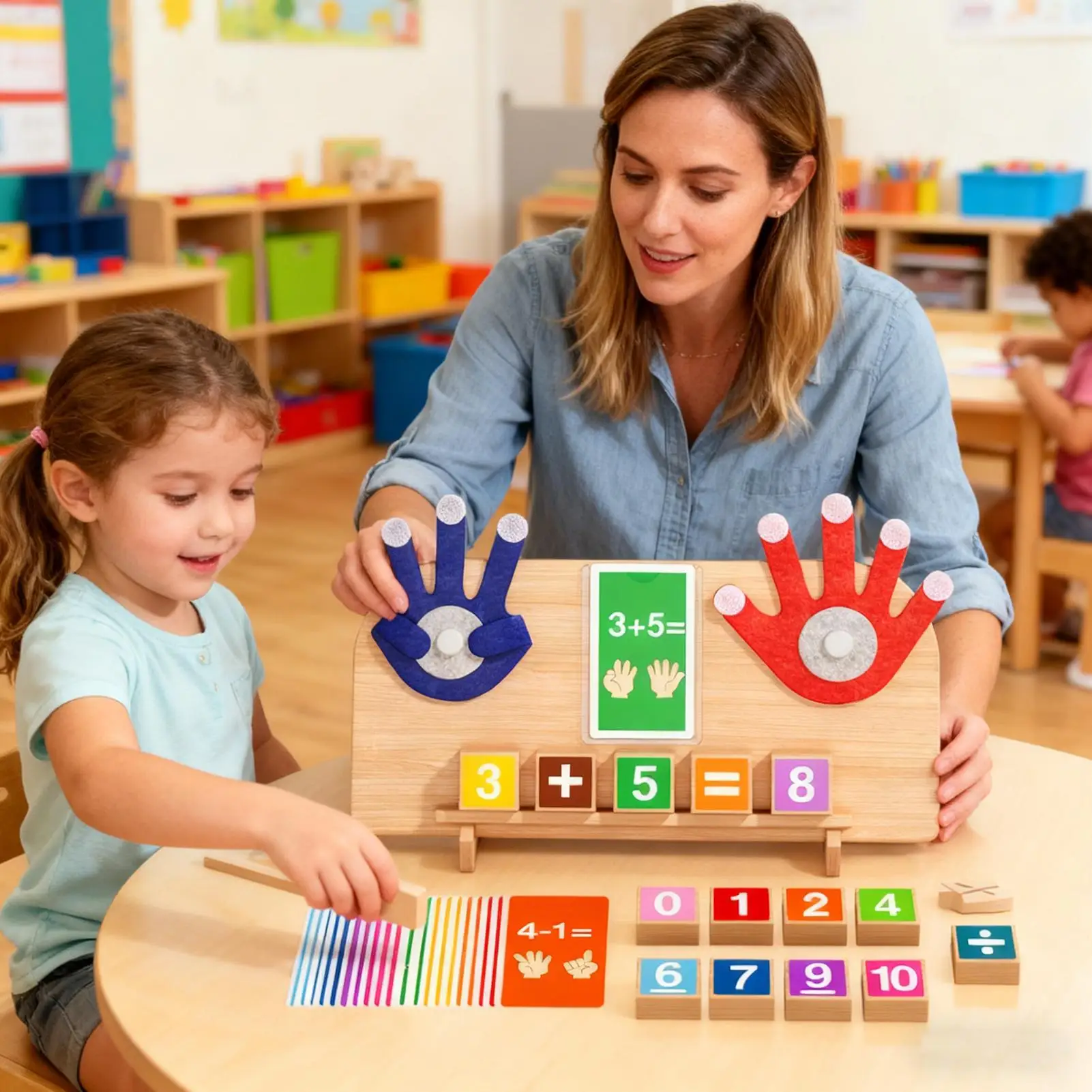 وسائل تعليمية ألعاب تحلل أرقام الرياضيات التنوير بالإضافة والطرح أدوات اللغز الحسابية للأطفال #4