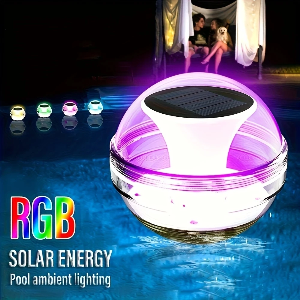Led الشمسية العائمة مصباح حمام سباحة الكرة لوحة طاقة شمسية بالطاقة بركة الانجراف مقاوم للماء توهج تظهر ثلاثة أوضاع الإضاءة