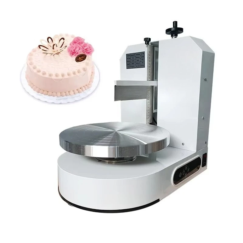 

Round cake paste decorating machine for plastering coated filling high demand cake machine