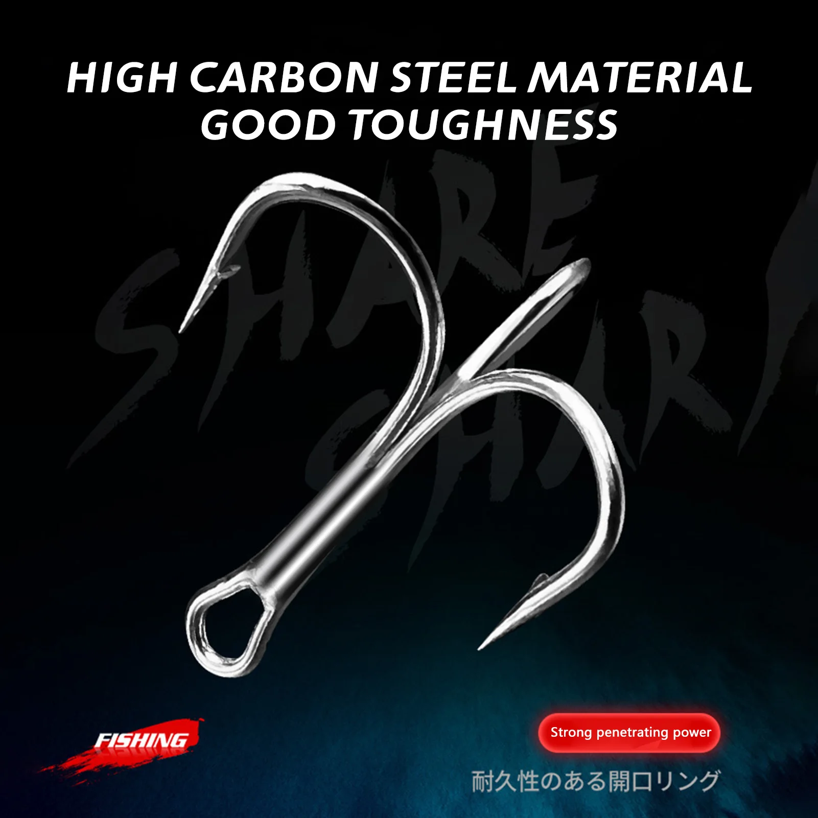 

120pcs/box Fishing Hook Set Hard High Carbon Steel Sharp Barbed Three Claw Fishing Hook Winter Ice Fishing Tackle 2-10# Fishhook