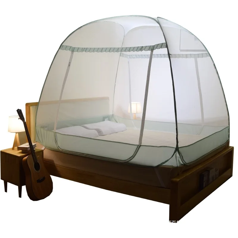 

Mosquito net household bedroom free installation yurt three doors student dormitory anti-drop children