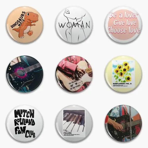 Guitar Vodka Straight No Gay Golden Polaroid Cute As Bottom One Soft Button Pin Customizable Funny Cute Fashion Metal Women Gift