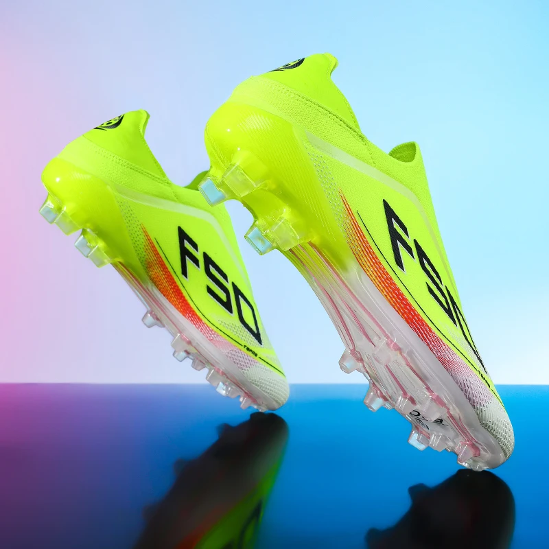 Men's Athletic Soccer Cleats Lightweight Comfortable Non-Slip Football Boots Training Shoes for Outdoor Grass Turf Competition