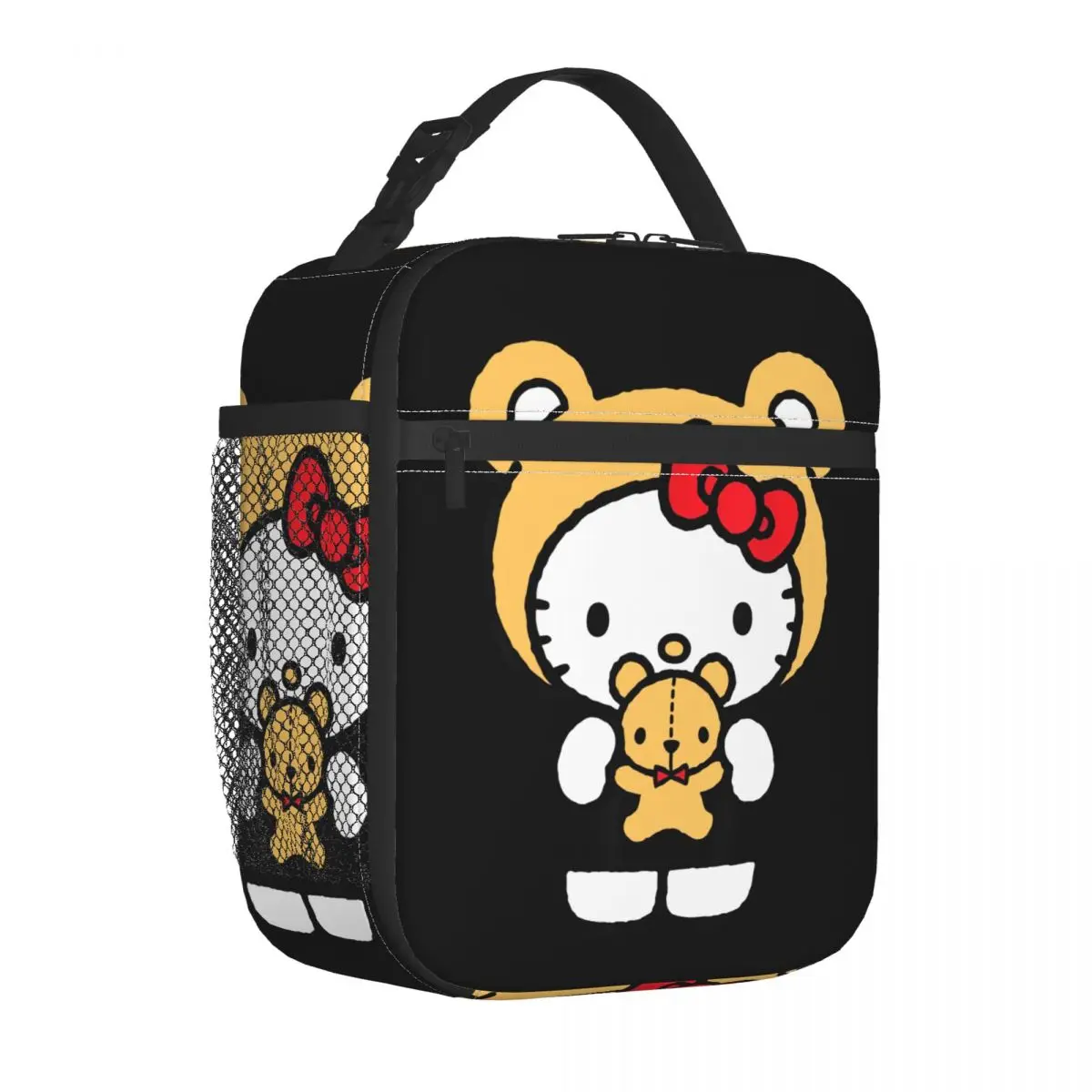 Hello Kitty Bear Dress Up Insulated Lunch Bags Large Lunch Container Thermal Bag Tote Lunch Box School Travel Food Storage Bags