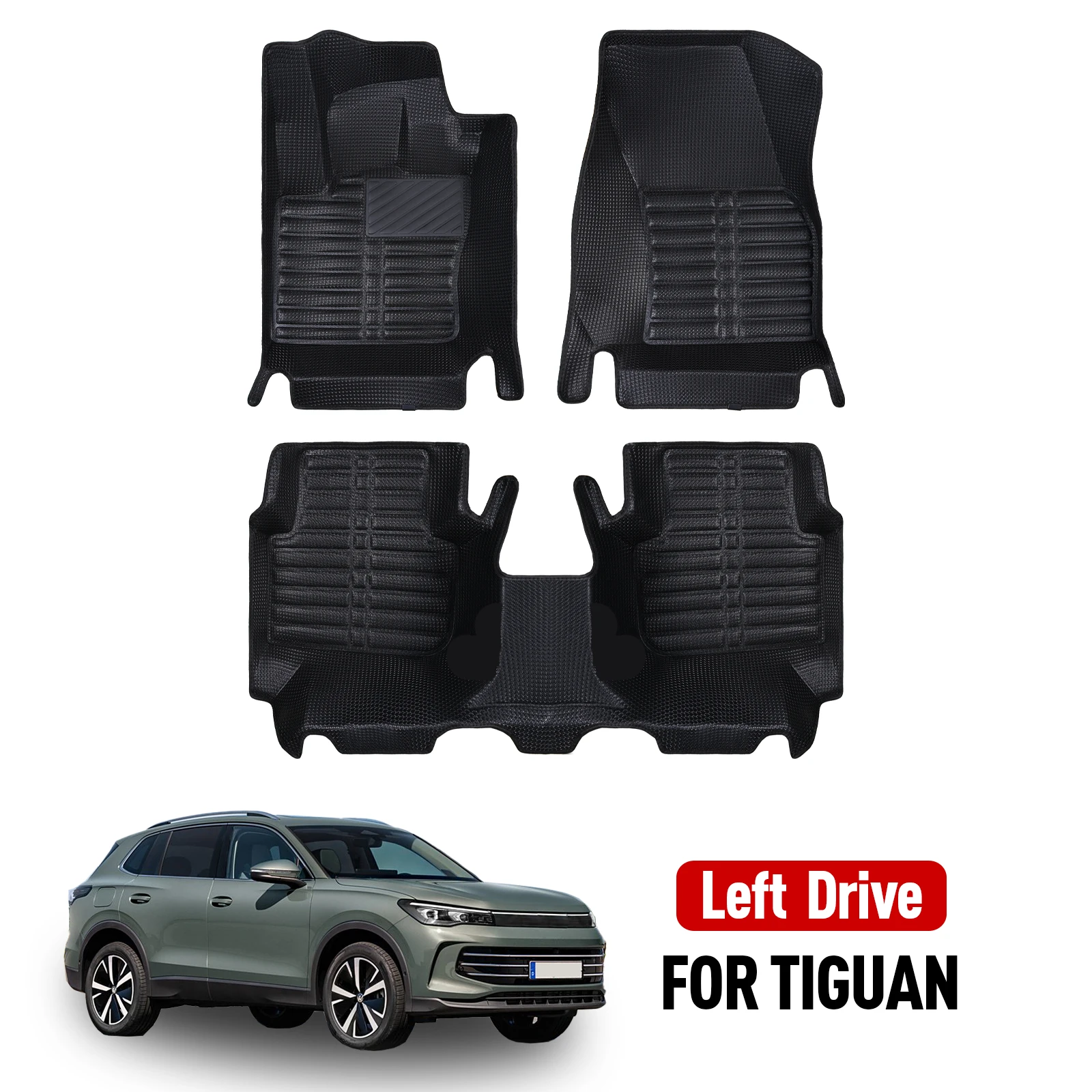 

Car floor mat for Volkswagen Tiguan 2016-2023 Non-Slip Durable Four Seasons Car Carpet Easy Clean and Wear-Resistant Floor Mat