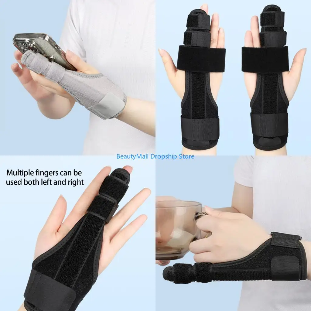 40JD Finger Sleeve With Wide Elastic Straps For Athletic Performances And Recovery