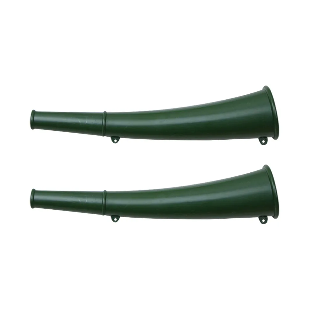 

2Pcs Signal Horn Portable Iron Handheld Air Trumpet Camping Green Outdoor Multipurpose Boat Accessories