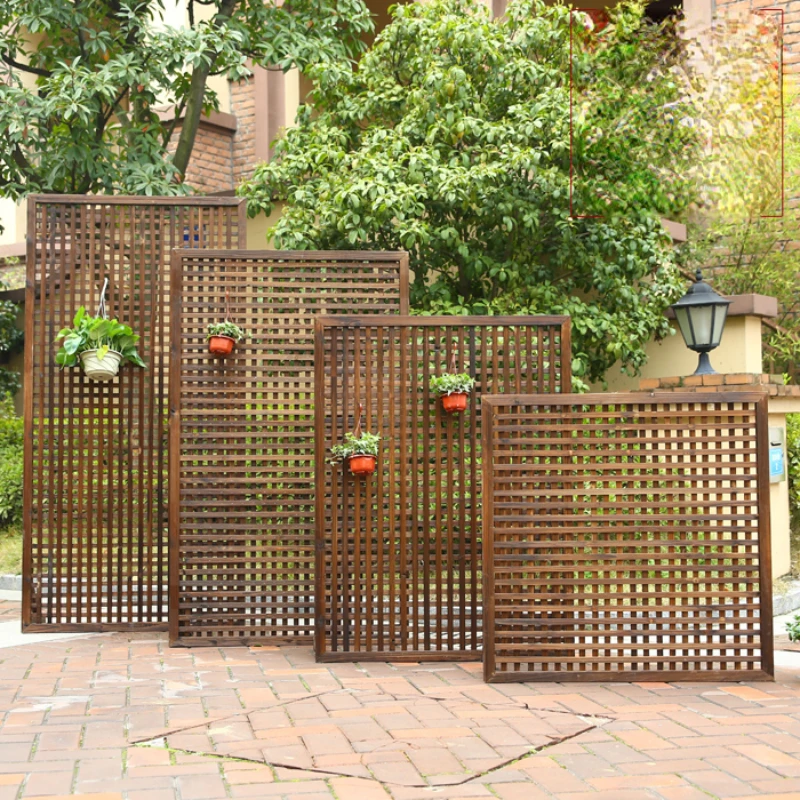 

Antiseptic Wood Fence Subareas Screens Wood Grid Climbing Vine Flower Stand Wooden Fence Garden Fence Garden