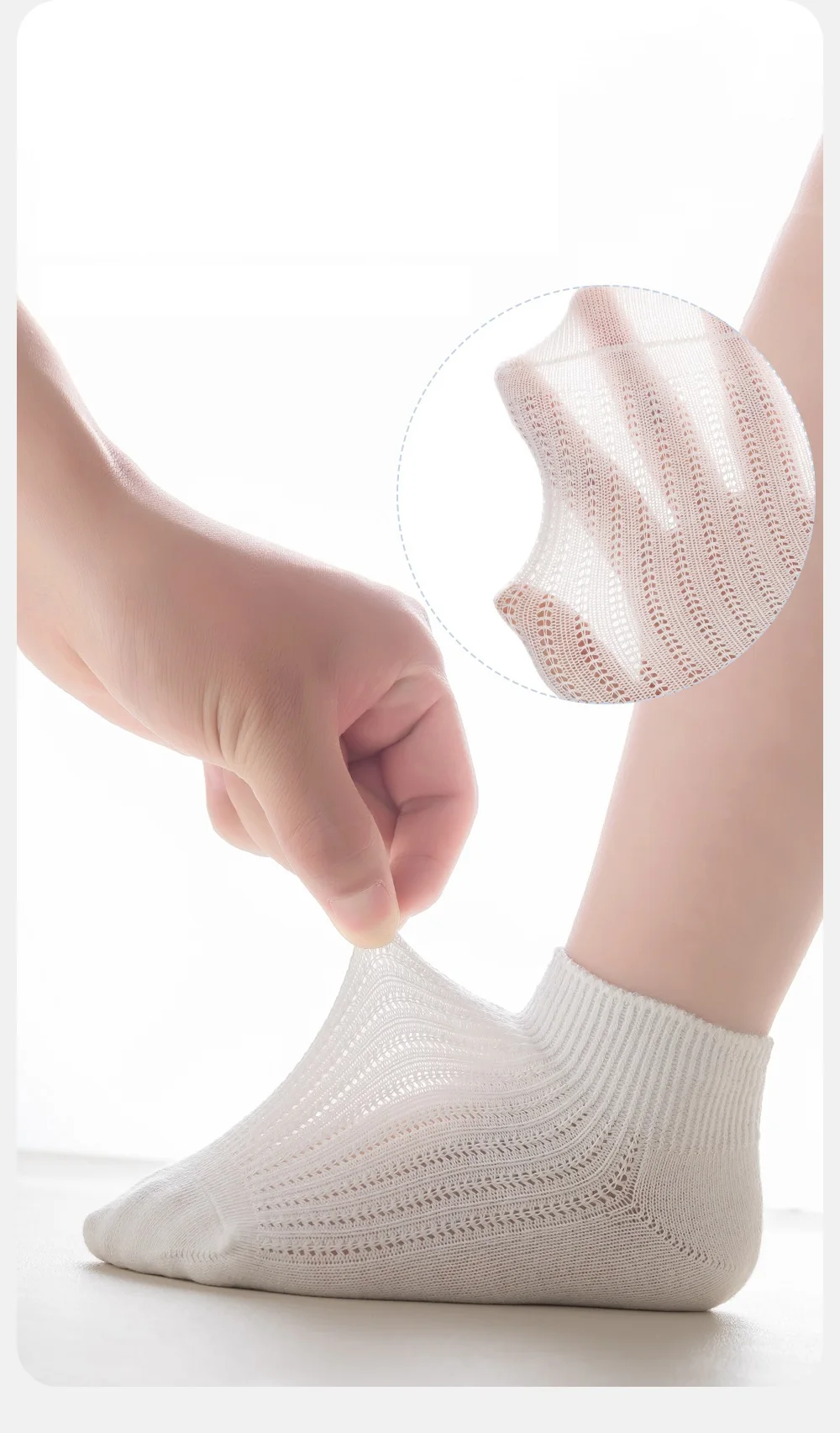 new summer spring Children Socks 95%cotton kids baby sock 3-11year boys girls unisex 6pair/lot solid L-3XL ventilate