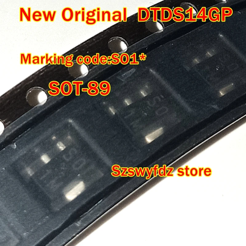 5pcs  to 100pcs New Original  DTDS14GP SOT-89 Marking code:SO1* TRANSISTOR | 70V V(BR)CEO | 2A I(C)