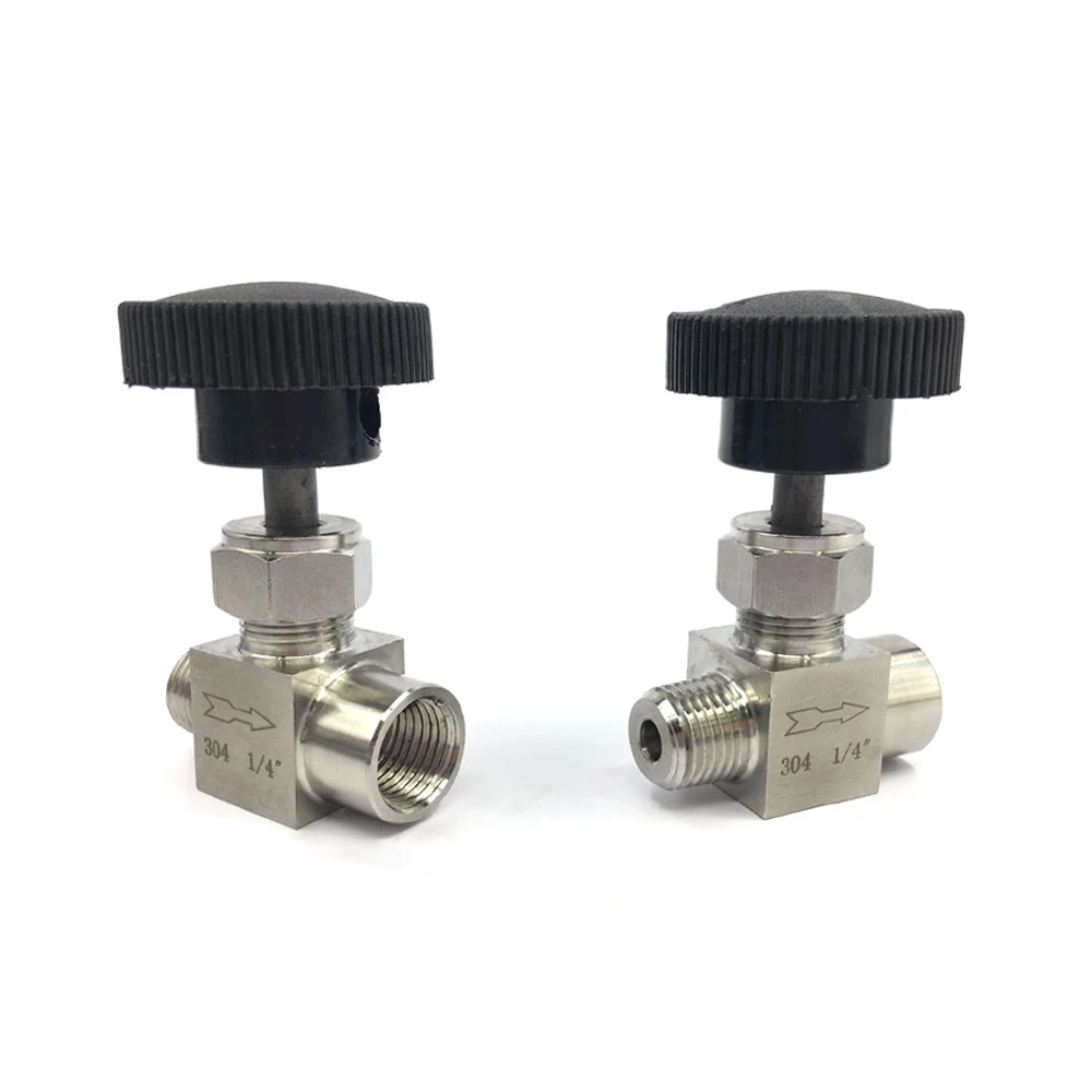 

1/4" BSP / NPT Male To Female Needle Valve Crane 304 Stainless Flow Control Water Gas Oil Propane 915 PSI