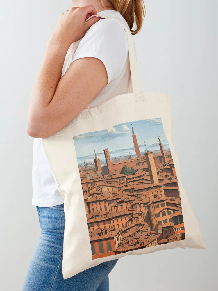 Bologna Italy Painting Renaissance Tote Bag personalized tote canvas tote Canvas Bag