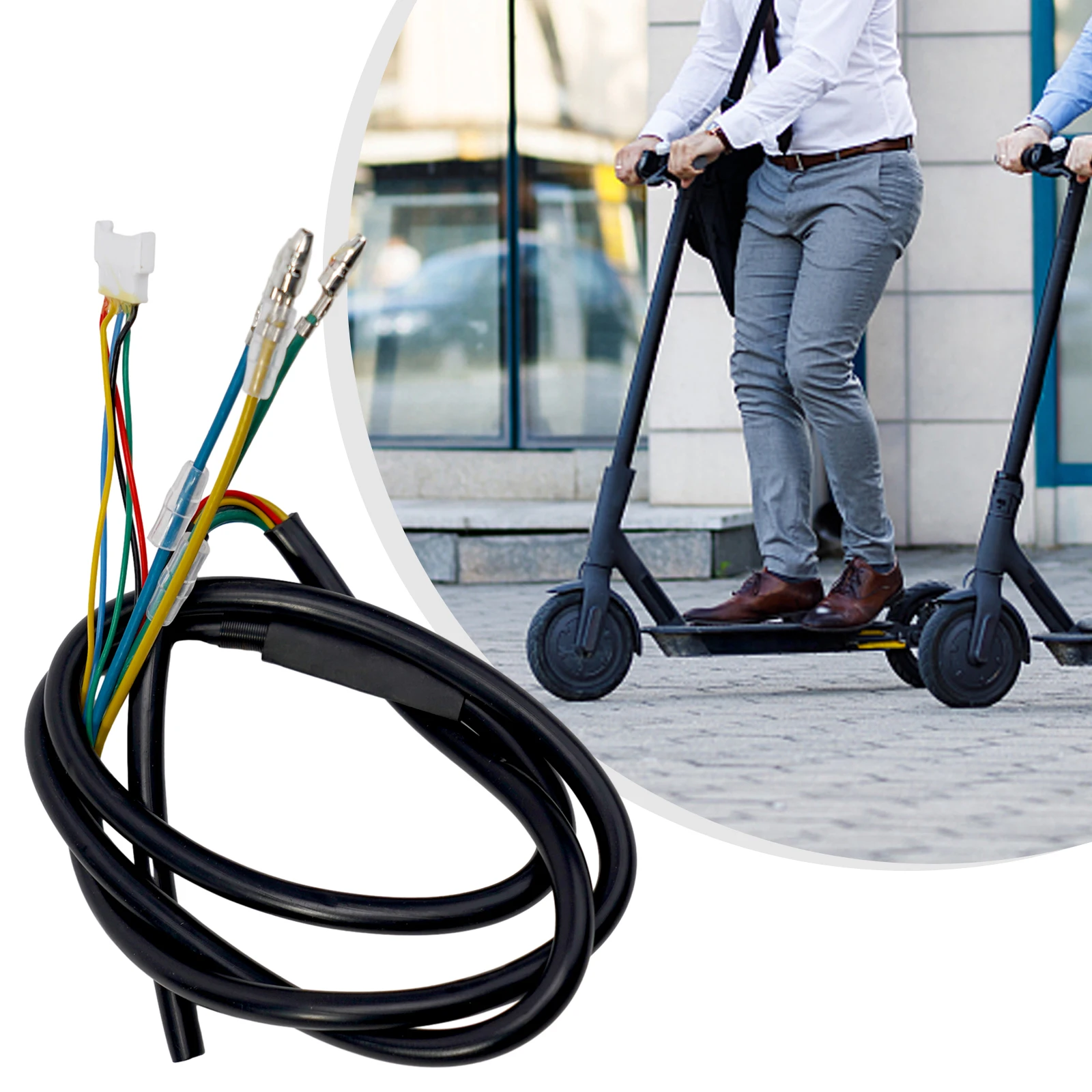 8.5 Inch Electric Scooter Motor Wire 85cm Bullet-head Type Waterproof Extended Cable Scooters Motor Convert Line Accessories