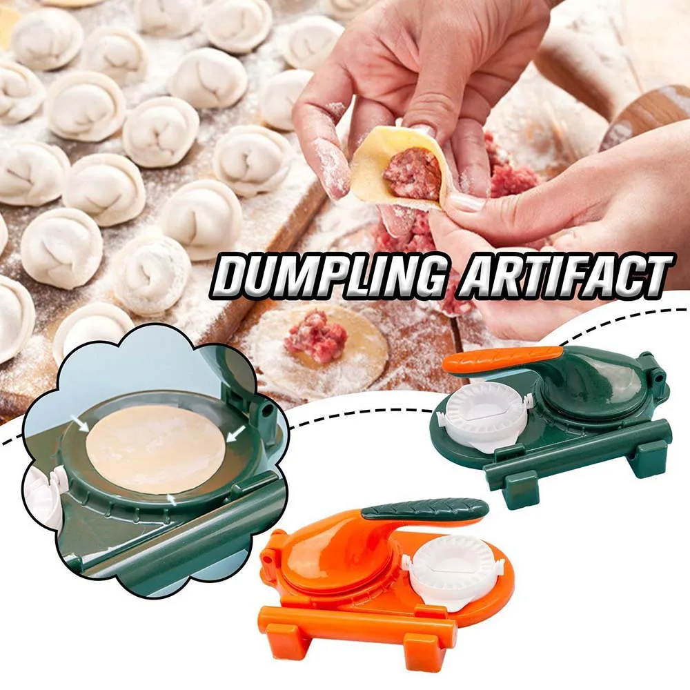 3-in-1 Portable Dumpling Wrappers Maker and Press Dumpling Skin Machine Multifunction DIY Manual Dumpling Press Molds Set