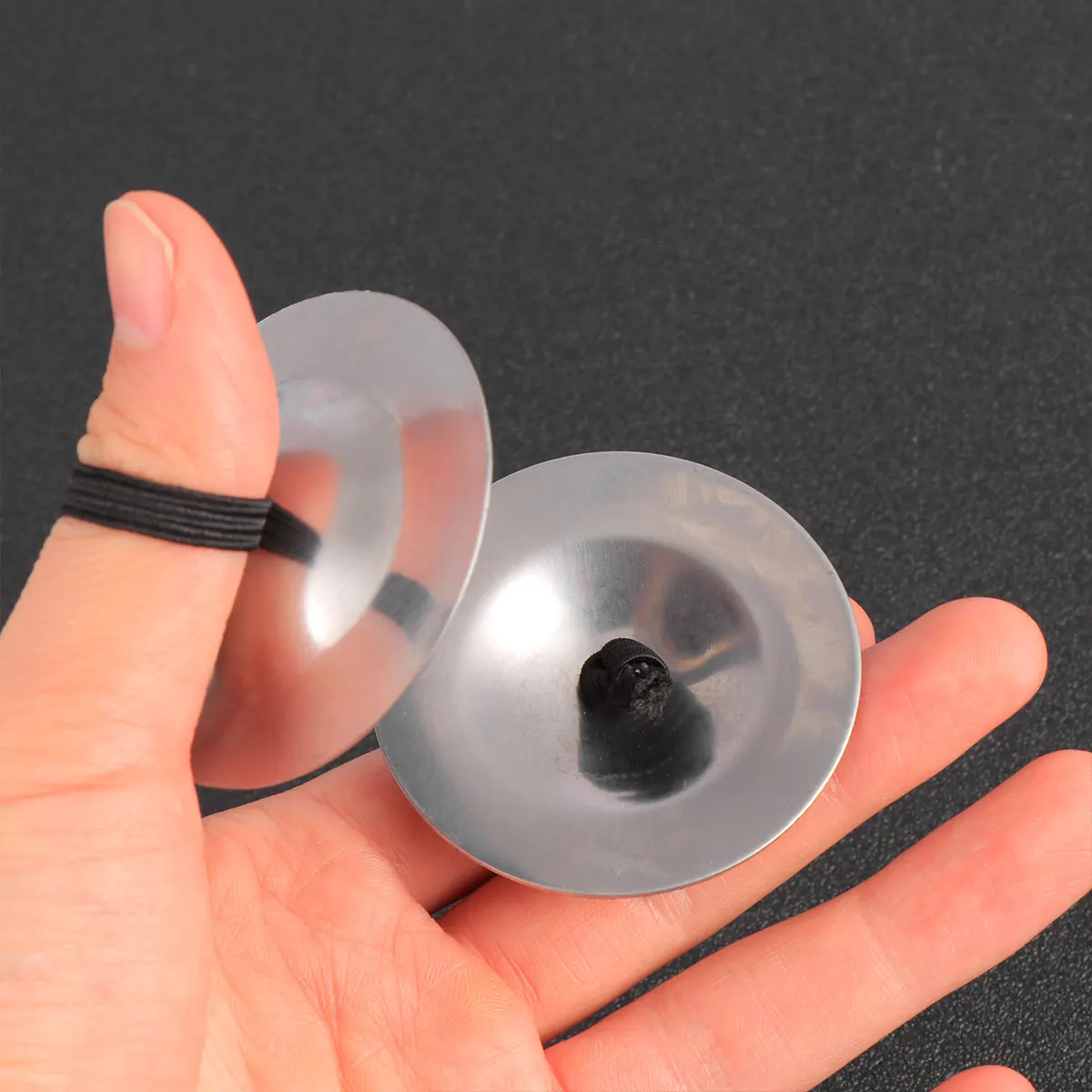 

6Pcs Copper Finger Cymbals Belly Dance Iron Durable Lightweight Expandable Elastic Band Percussion Cymbals Belly Dance Cymbal